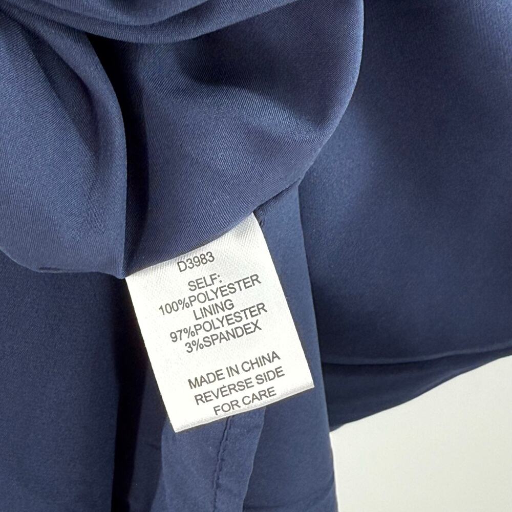 ALEXIA ADMOR Dress SZ 6 NWT Retro Collared Navy White Sheath Knee Length Modest - Picture 12 of 15